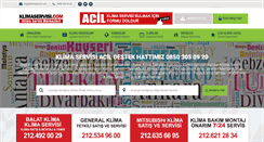 Desktop Screenshot of klimaservisi.com